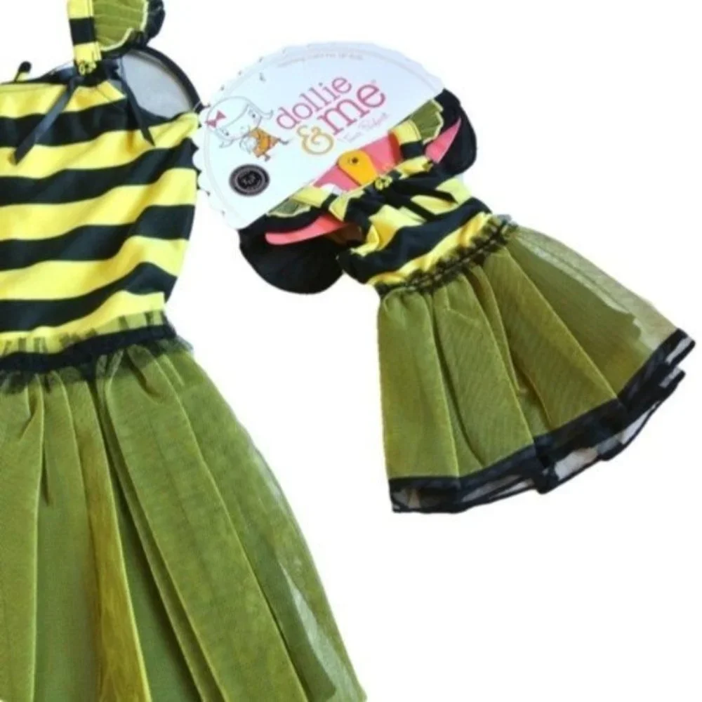 Dollie & Me Bumble Bee Dress Up‎ costume 4 NWT